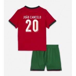 Portugal Joao Cancelo #20 Hemmakläder Barn EM 2024 Kortärmad (+ Korta byxor)